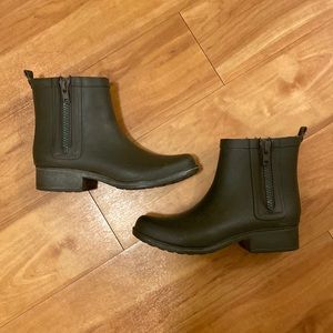 Lucky brand zipper rain booties